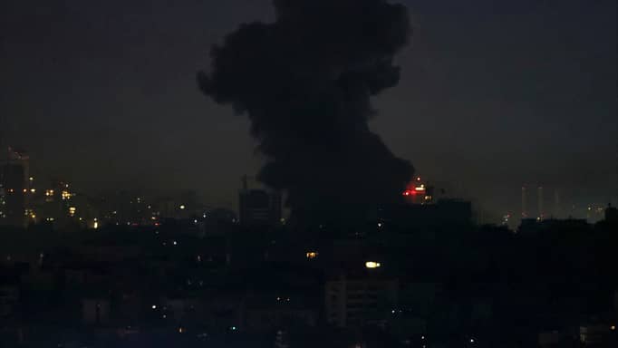 إسرائيل تقصف ضاحية بيروت بعد إنذار قصير