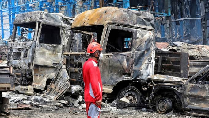 انفجار كبسولة نيتروجين في مصفاة تبريز الإيرانية