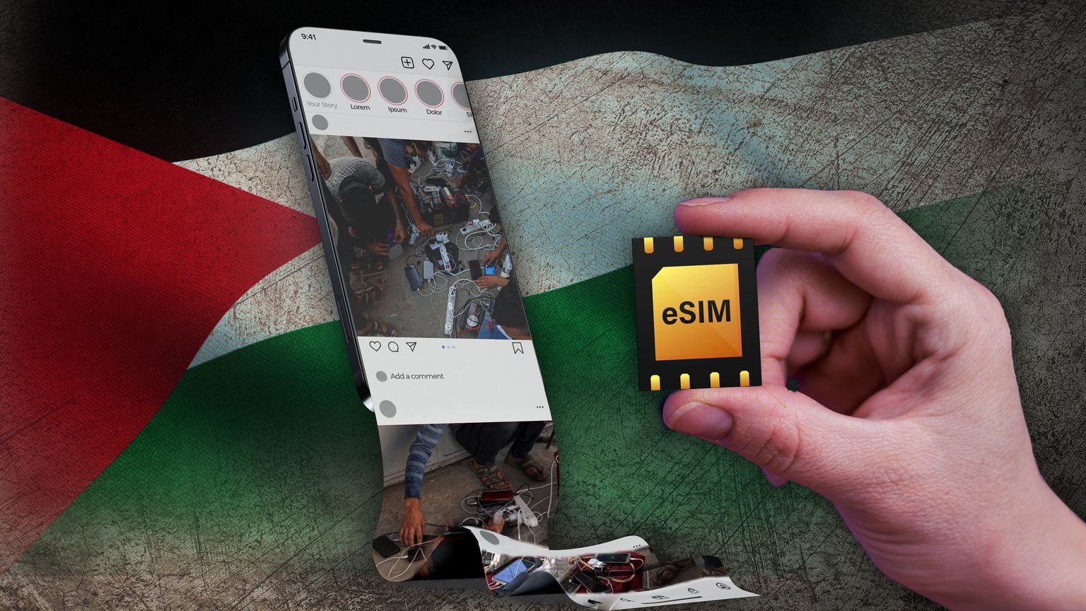 eSIM مصرية لربط غزة بالعالم
