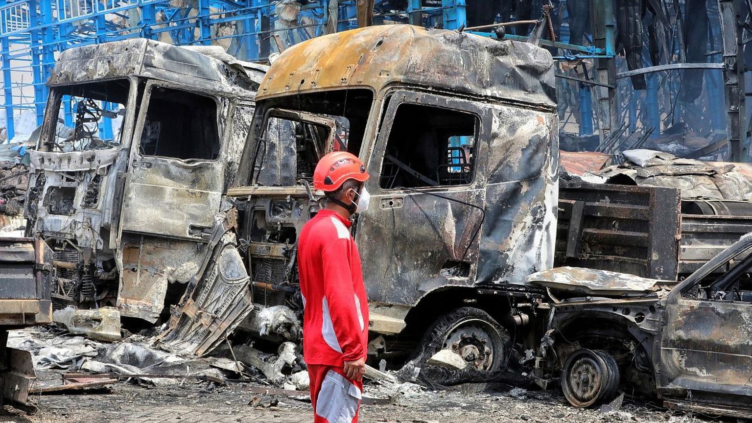 انفجار كبسولة نيتروجين في مصفاة تبريز الإيرانية