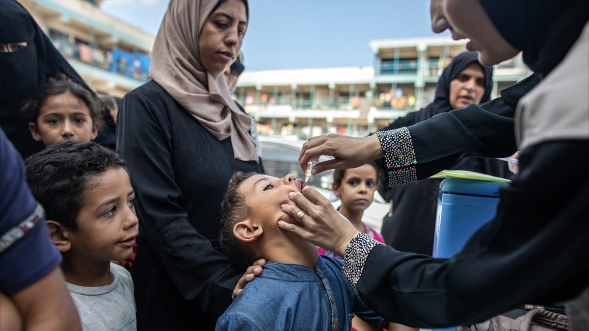 البيت الأبيض: تطعيم 189 ألف طفل في غزة