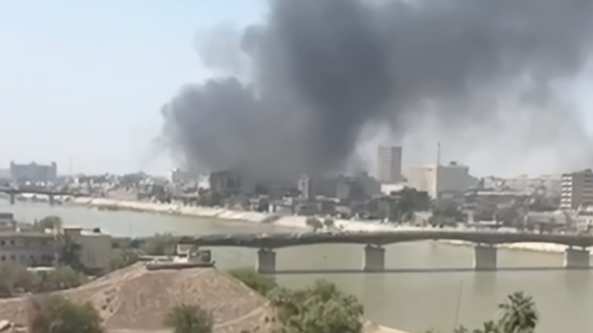 حريق ضخم يلتهم محال أكبر أسواق ببغداد