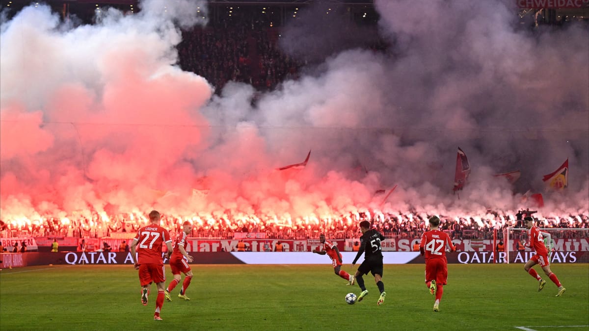 الألعاب النارية تهدد "المدرج الجنوبي" في بايرن