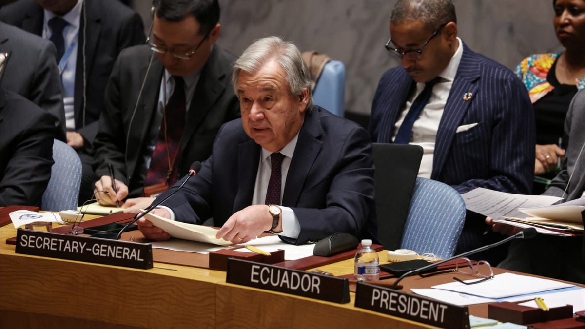 غوتيريش: حرب غزة أصابت مجلس الأمن الدولي بـ"الشلل"