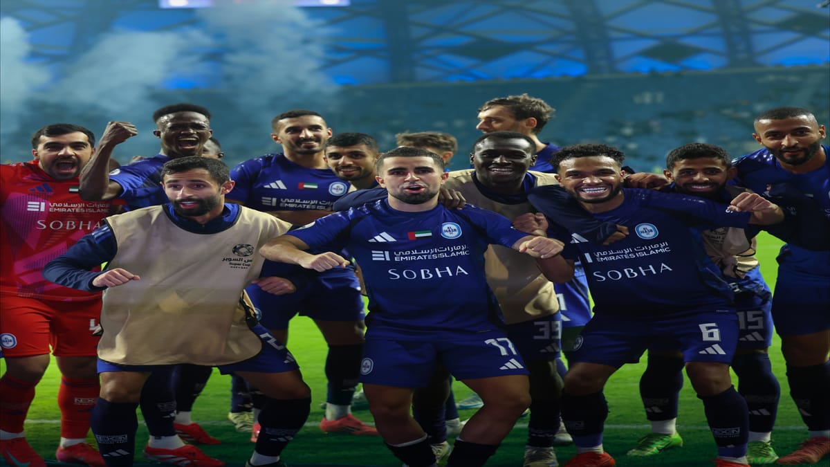 النصر يتوج بكأس السوبر الإماراتي القطري