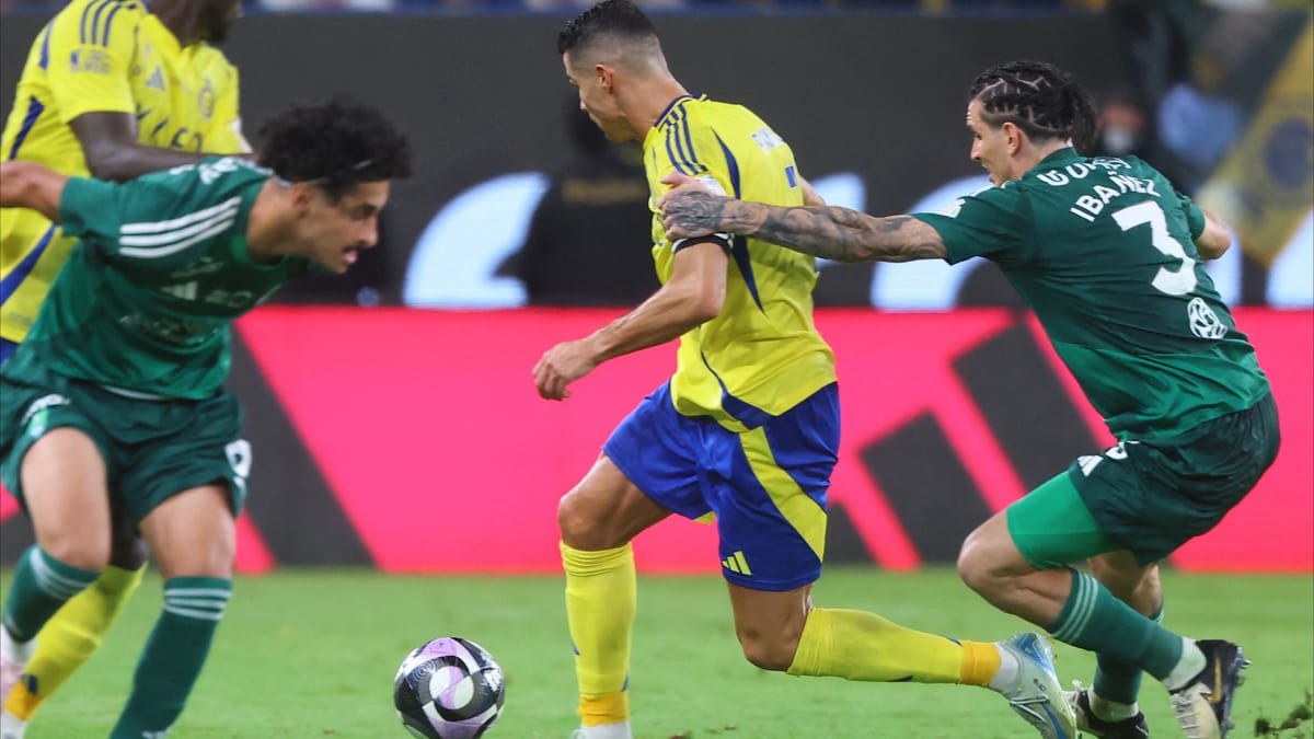 النصر يتعادل مع الأهلي في "ليلة تكريم رونالدو"