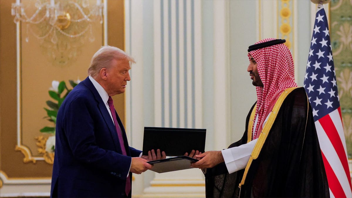 ولي العهد السعودي وترامب يوقعان وثيقة الشراكة الاقتصادية الاستراتيجية