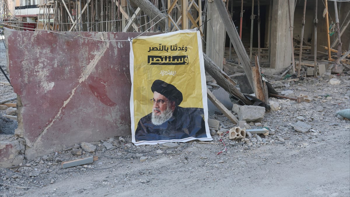 أول صورة لقبر نصرالله