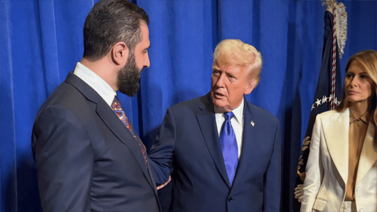 لقاء نادر بين الشرع وترامب في نيويورك