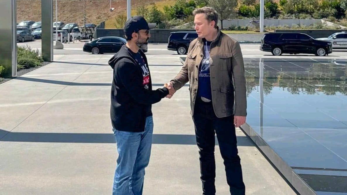 طحنون بن زايد يبحث مع ماسك مستجدات التكنولوجيا المتقدمة