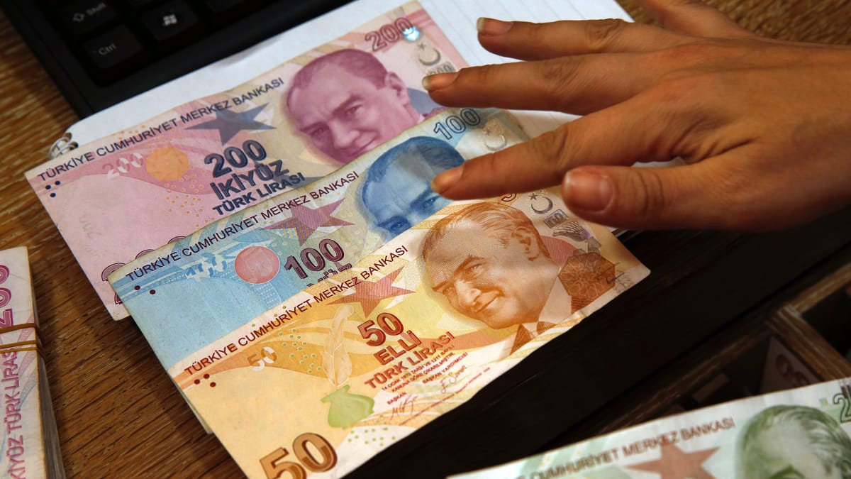 الليرة التركية تتراجع إلى مستوى قياسي أمام الدولار