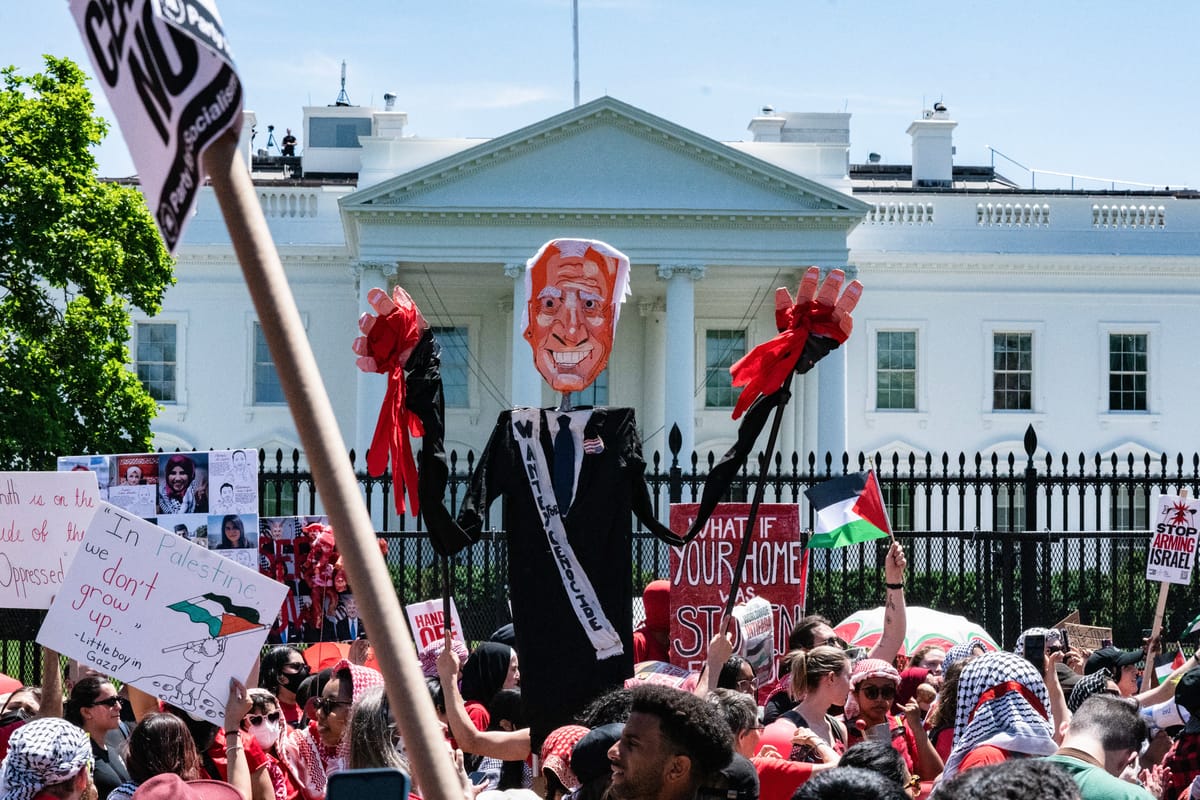مؤيدون للفلسطينيين يحاصرون البيت الأبيض