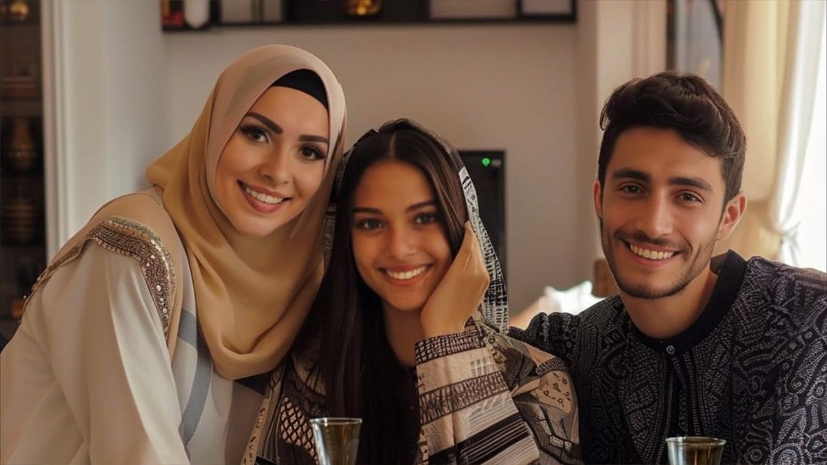 عائلة مغربية من العالم الافتراضي