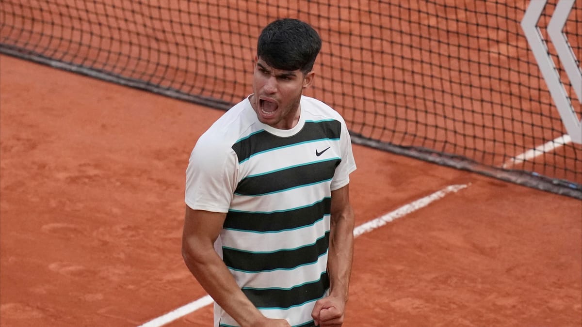 كارلوس ألكاراز يقهر نفسه في رولان غاروس 2025