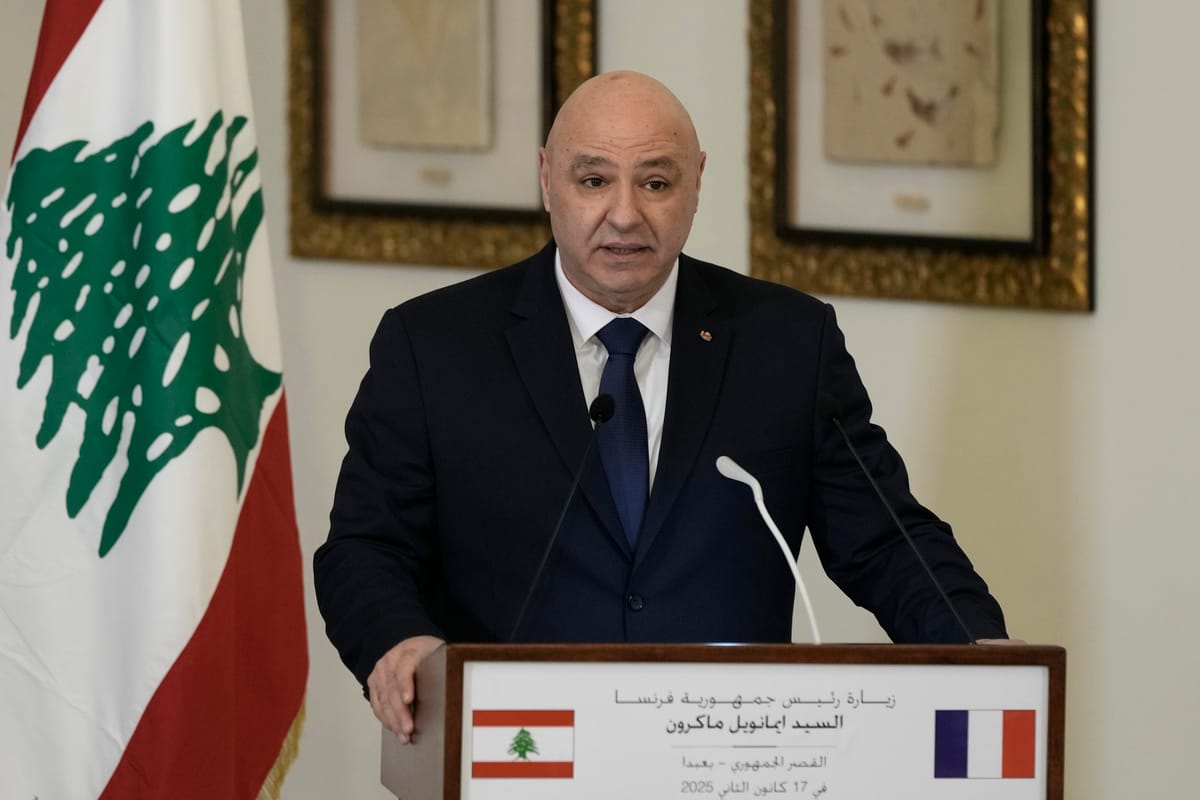 الرئيس اللبناني: الجيش هو الوحيد المسؤول عن سيادة الدولة