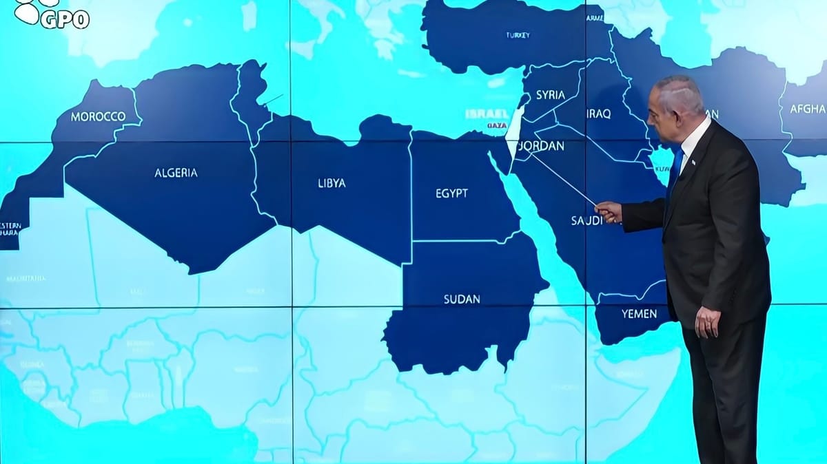 نتنياهو يثير غضب المغاربة بخريطة مغلوطة