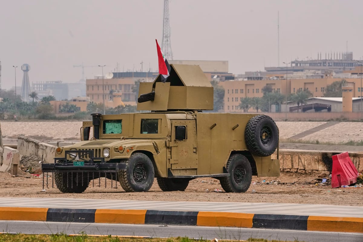 دفاعات السفارة الأميركية تسقط مسيرتين في بغداد