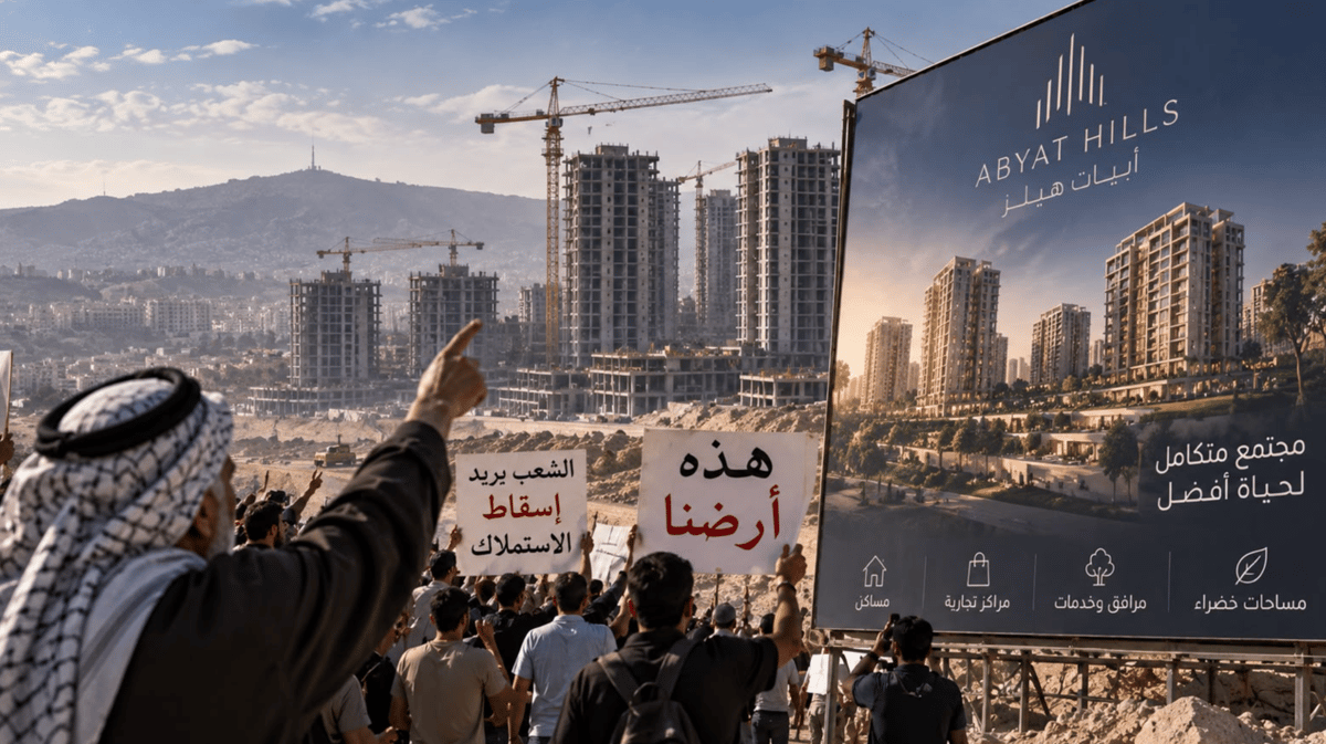 "الأرض أرضنا ما منفعة عامة".. "أبيات هيلز" تغضب الدمشقيين