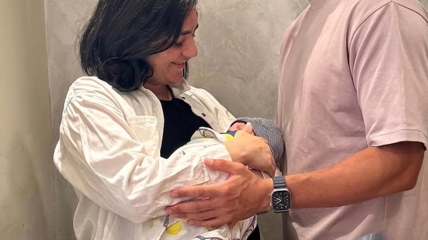 أنس جابر تستقبل مولودها الأول في دبي