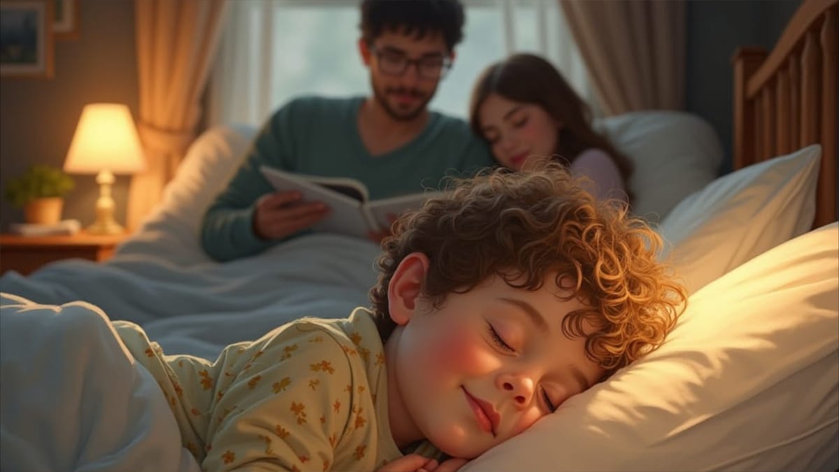 العلاقة الأسرية الجيدة تمنح الطفل نوما هادئا
