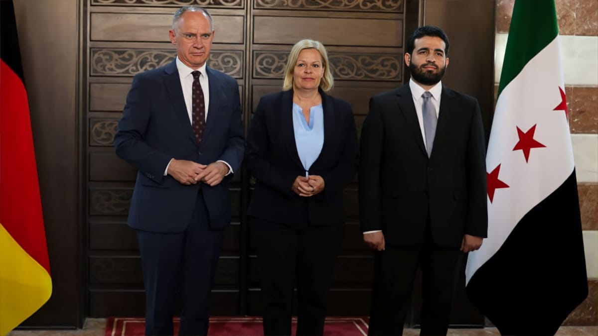 وزيرة داخلية ألمانيا من دمشق: أولويتنا ترحيل المتطرفين