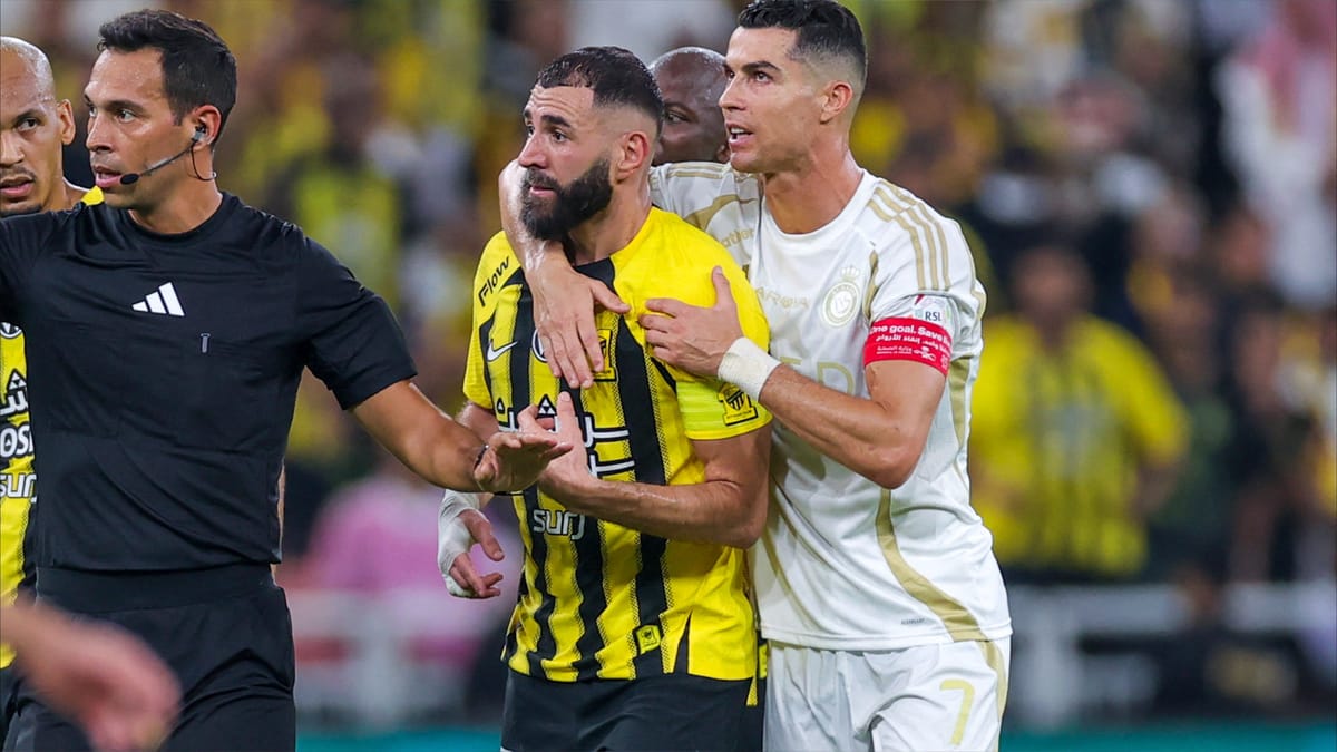 رونالدو وبنزيما يخطفان الأضواء في كلاسيكو "هوليوودي"