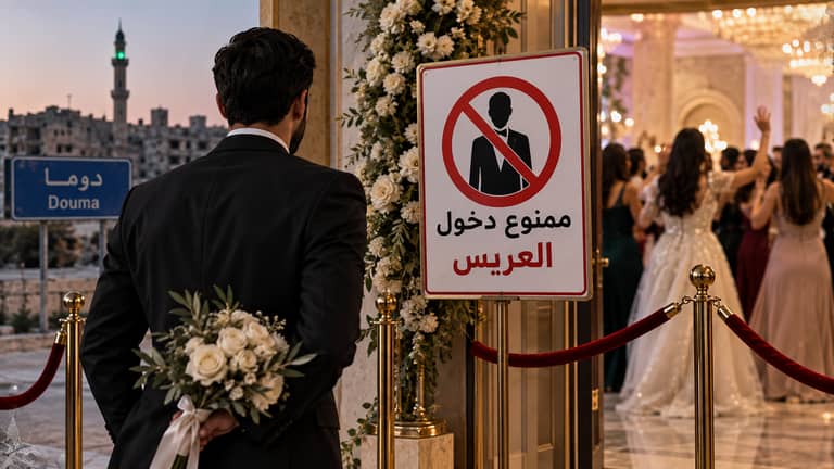 زفاف بلا عريس في ريف دمشق: "ممنوع تفوت"
