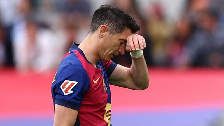 برشلونة يؤكدها.. ليفاندوفسكي خارج الكلاسيكو