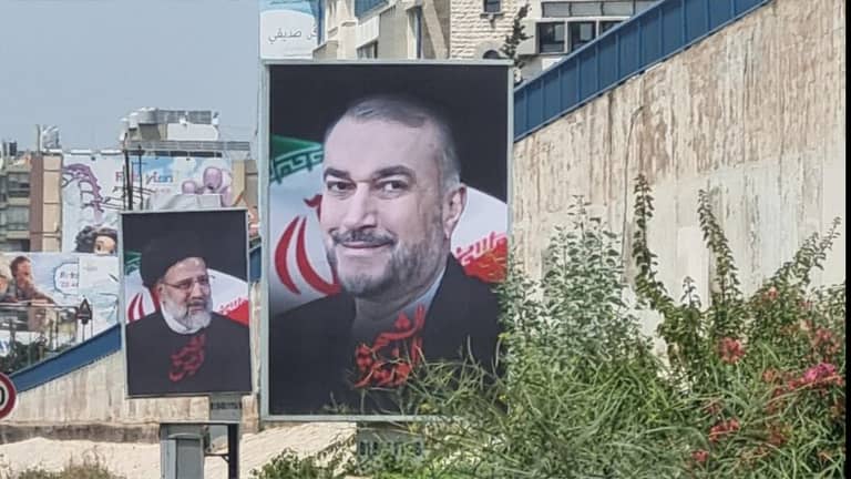 ظهور لافت لـ"رئيسي وعبداللهيان" بالضاحية الجنوبية