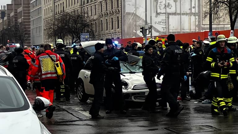 إصابة ٢٨ شخصا في حادث دهس بألمانيا