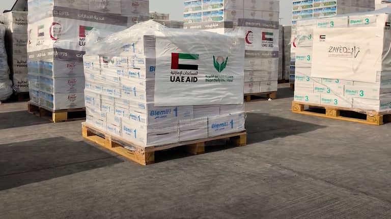 مساعدات إماراتية طارئة لإنقاذ أطفال غزة
