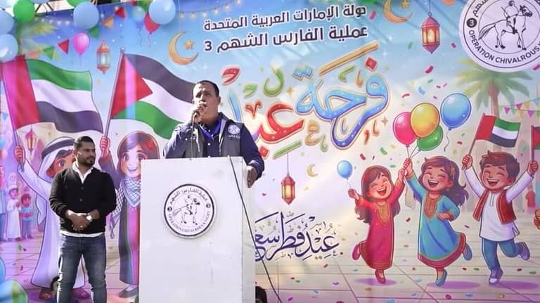 "الفارس الشهم 3" تُطلق "ماراثون زايد" في غزة بمشاركة 500 متسابق