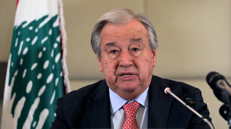 غوتيريش: لبنان أمام مستقبل "أكثر إشراقا"