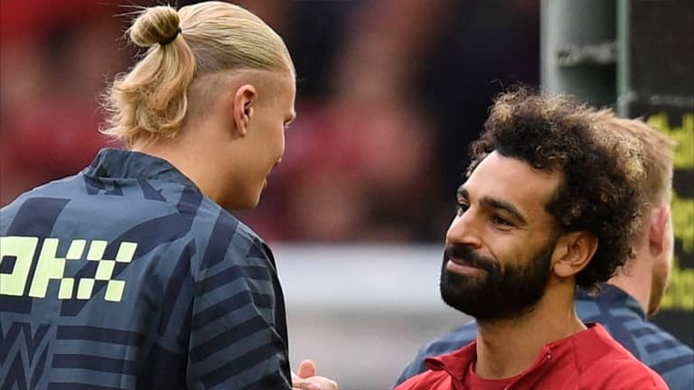 محمد صلاح يستفز هالاند.. والأرقام تسانده