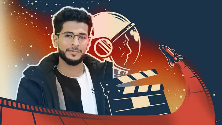 قصة أيمن اليمني.. من الفضاء إلى إخراج أول فيلم صامت